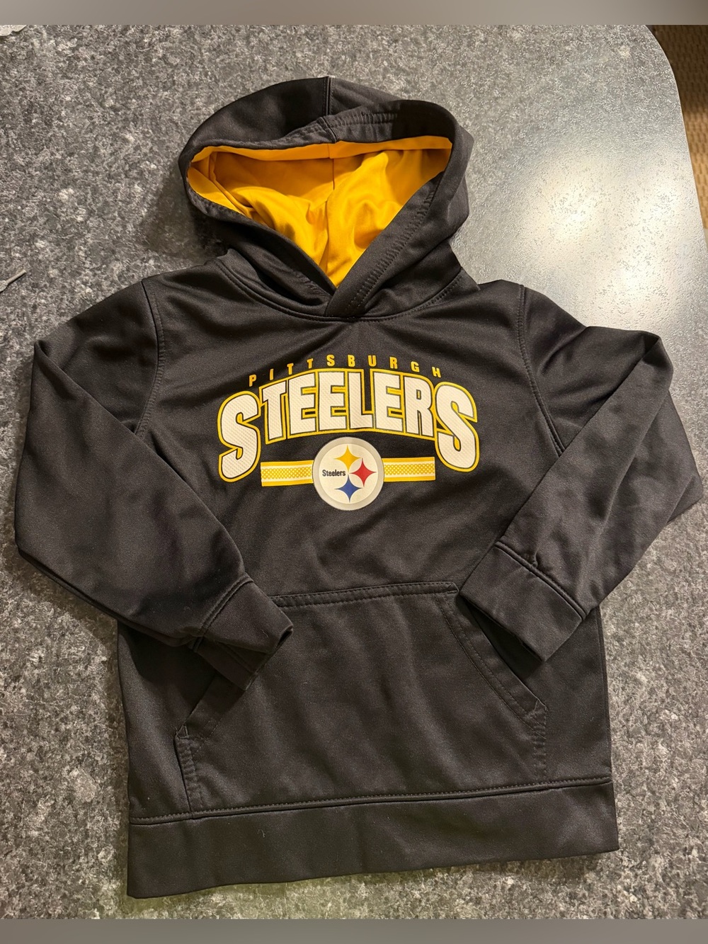 Youth Black & Gold Steelers Hoodie